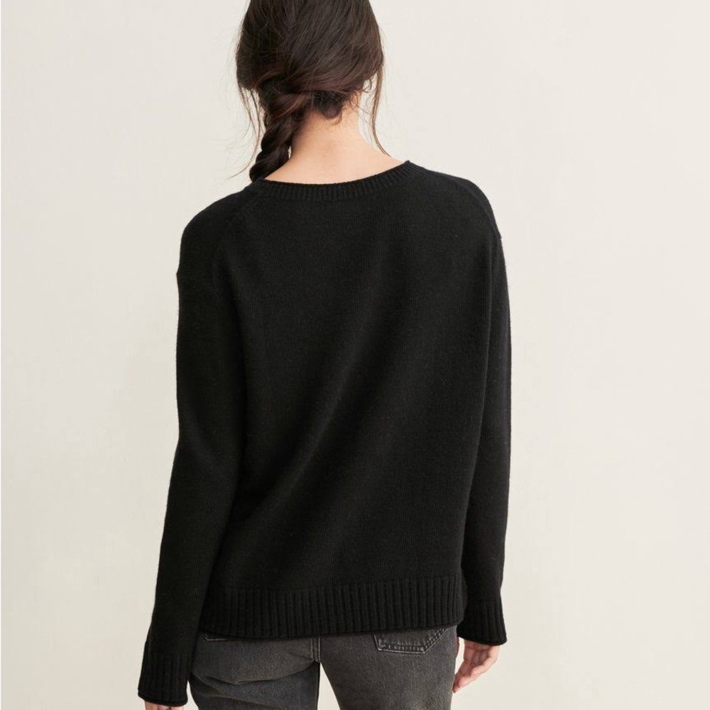 Jenni Kayne wool cashmere blend crewneck everyday sweater - Picture 2 of 6